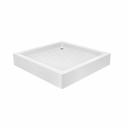 Набір Lidz душова кабіна Wawel SC80x80.SAT.LOW.FR, скло Frost 4 мм + піддон Mazur