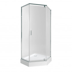 Набір Qtap душова кабіна Scorpio CRM10995-AC6 Clear 2120x900x900 мм + піддон Diamond 309912 90x90x12 см з сифоном