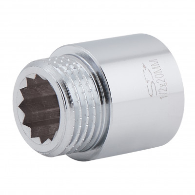 Подовжувач хромований 1/2 20мм