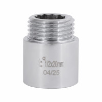 Подовжувач хромований 1/2 20мм