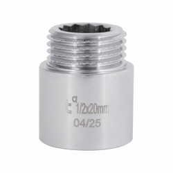 Подовжувач хромований 1/2 20мм Подовжувач хромований 1/2 20мм