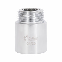 Подовжувач хромований 1/2 25мм Подовжувач хромований 1/2 25мм