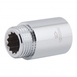 Подовжувач хромований 1/2 30мм Подовжувач хромований 1/2 30мм