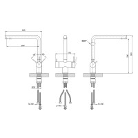 Змішувач для кухн Lidz Ariaі 24F-SFS, F-подібний з використанням фільтрованої води (k35) Змішувач для кухн Lidz Ariaі 24F-SFS, F-подібний з використанням фільтрованої води (k35)