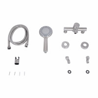 Змішувач для душу Lidz Aria 010 (з душовим гарнітуром) (k35) LDARI010NKS43361 Nickel