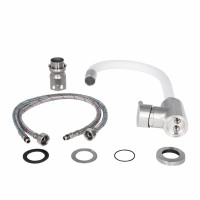 Змішувач для кухні Lidz Aria 04R-WFS з гнучким виливом 43362