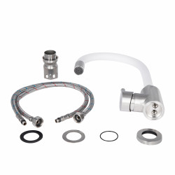 Змішувач для кухні Lidz Aria 04R-WFS з гнучким виливом 43362