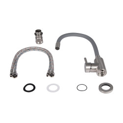 Змішувач Aria для кухні 04R-GFS, U-подібний гнучкий (k35) Lidz 43363