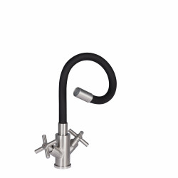 Змішувач Wind для кухні U рефлекторний Black 13R-BFS, Black керамічна букса Lidz Змішувач Wind для кухні U рефлекторний Black 13R-BFS, Black керамічна букса Lidz