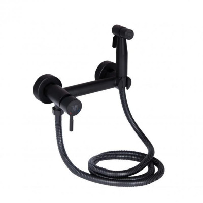 Набір для гігієнічного душу зі змішувачем Lidz Aria 02O-BES Black Набір для гігієнічного душу зі змішувачем Lidz Aria 02O-BES Black