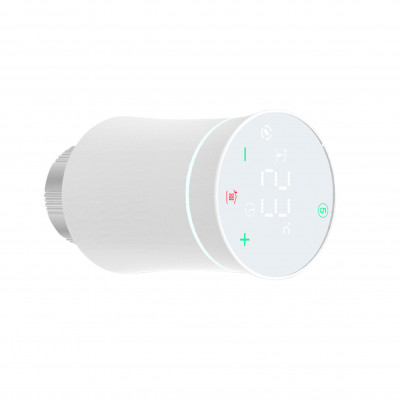 Бездротовий програмуємий сервопривiд для термостатичного крану (Білий матовий) ZTRV-BY-100(W)