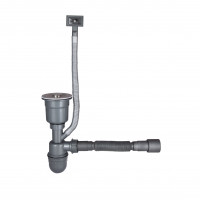 Кухонна мийка Lidz H6050B 3.0/0.8 мм Brush Black (LDH6050BPVD3008)