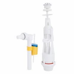 Зливний механізм для унітаза LT05 з клапаном бокової подачі 1/2, хром кнопка Lidz Зливний механізм для унітаза LT05 з клапаном бокової подачі 1/2, хром кнопка Lidz