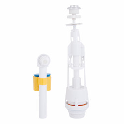 Зливний механізм для унітаза LT05 з клапаном бокової подачі 1/2, хром кнопка Lidz Зливний механізм для унітаза LT05 з клапаном бокової подачі 1/2, хром кнопка Lidz