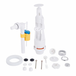 Зливний механізм для унітаза LT05 з клапаном бокової подачі 1/2, хром кнопка Lidz Зливний механізм для унітаза LT05 з клапаном бокової подачі 1/2, хром кнопка Lidz