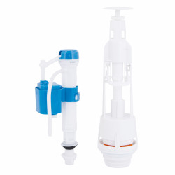 Зливний механізм для унітаза LT06 з клапаном нижньої подачі 1/2, хром кнопка Lidz Зливний механізм для унітаза LT06 з клапаном нижньої подачі 1/2, хром кнопка Lidz