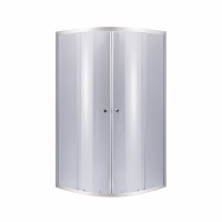 Душова кабіна Latwa SC80x80.SAT.HIGH.GR полукругла, скло тон. 4 мм + Душовий піддон KAPIELKA ST80x80x41, з панеллю Lidz