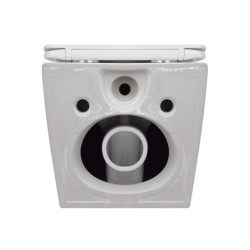Унітаз підвісний Qtap Jay безободковий Ultra Quiet з сидінням Soft-close QT07335177W