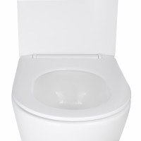 Унітаз підвісний Qtap Swan безободковий Ultra Quiet з сидінням Soft-close QT16335179W