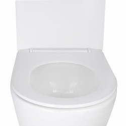 Унітаз підвісний Qtap Swan безободковий Ultra Quiet з сидінням Soft-close QT16335179W