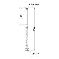 Шланг гнучкий NYLON для води у нейлоновому обплет. довгий (пара) L-40 cм. 1/2"в хМ10з SF390W40 SD Forte Шланг гнучкий NYLON для води у нейлоновому обплет. довгий (пара) L-40 cм. 1/2"в хМ10з SF390W40 SD Forte