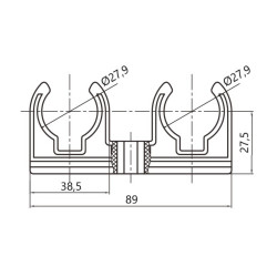 Кріплення PPR Thermo Alliance 25 подвійне