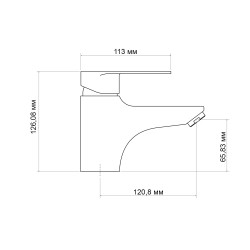 Змішувач для раковини Lidz Tani 001F1 (k40) LDTAN001F1CRM44957 Chrome