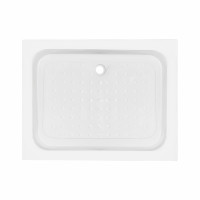 Душовий піддон KAPIELKA ST100x80х14 низький, прямокутний, діаметр зливу 52 мм Lidz