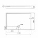 Душовий піддон KAPIELKA ST120x80х14 низький, прямокутний, діаметр зливу 52 мм Lidz