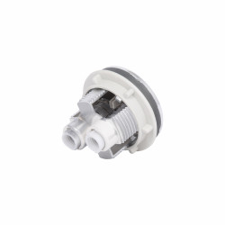 Зливний механізм для унітаза LT02 без клапана, 3/6 л, хром кнопка Lidz