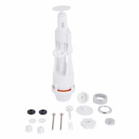 Зливний механізм для унітаза LT01 без клапана, Старт/Стоп, кнопка хром Lidz