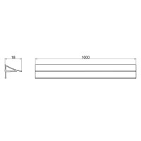 Набір декоративні планки для піддону та ванни (2x2м) + з'єднання + 2 ковпачки Qtap WCS031