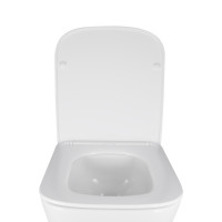 Унітаз підвісний Qtap Crow безобідковий з сідінням Soft-close QT05335171W