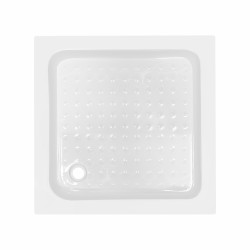 Lidz Wawel SC80x80.SAT.LOW.FR Душова кабіна квадратна, скло Frost 4 мм + Lidz Душовий піддон KAPIELKA ST80x80х14