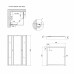 Душова кабіна Lidz Wawel SC80x80.SAT.LOW.GR, скло тон. 4 мм + Lidz Душовий піддон KAPIELKA ST80x80х14