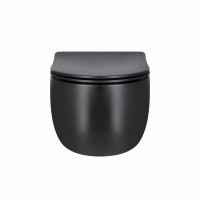 Унітаз підвісний Qtap Taurus безободковий з сидінням Soft-close QT2433084EUQMB