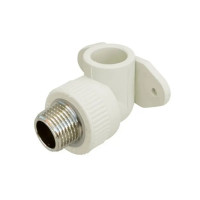 Кут з поліпроп. (90) 20х1/2"з настін. кріплен. д/поліпроп. труб Thermo Alliance