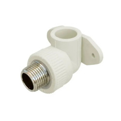 Кут з поліпроп. (90) 20х1/2"з настін. кріплен. д/поліпроп. труб Thermo Alliance Кут з поліпроп. (90) 20х1/2"з настін. кріплен. д/поліпроп. труб Thermo Alliance