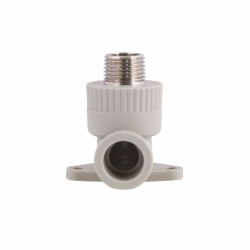 Кут з поліпроп. (90) 20х1/2"з настін. кріплен. д/поліпроп. труб Thermo Alliance Кут з поліпроп. (90) 20х1/2"з настін. кріплен. д/поліпроп. труб Thermo Alliance