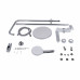 Душова система універсальна Qtap Jay на три споживача (з виливом) QTJAY111CRW45555 Chrome/White