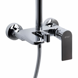 Душова система універсальна Qtap Aries на три споживача (з виливом) QTARI111CRM45560 Chrome