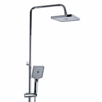 Душова система універсальна Qtap Aries на три споживача (з виливом) QTARI111CRM45560 Chrome