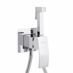 Набор для гігієнічного душу Qtap Swan Cascada прямокутний QTSWA262CRM45567 Chrome