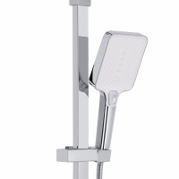 Душова система універсальна Qtap Swan Cascada на три споживача (з виливом) QTSWA111CRW45570 Chrome/White