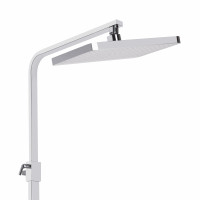 Душова система універсальна Qtap Swan Cascada на три споживача (з виливом) QTSWA111CRW45570 Chrome/White