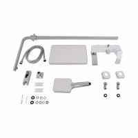 Душова система універсальна Qtap Swan Cascada на три споживача (з виливом) QTSWA111CRW45570 Chrome/White