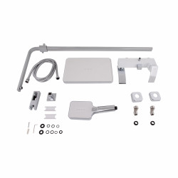 Душова система універсальна Qtap Swan Cascada на три споживача (з виливом) QTSWA111CRW45570 Chrome/White