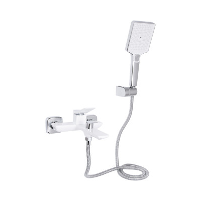 Змішувач для ванни Qtap Presto (з душовим гарнітуром) QTPRE259CRW45579 Chrome/White Змішувач для ванни Qtap Presto (з душовим гарнітуром) QTPRE259CRW45579 Chrome/White
