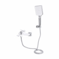 Змішувач для ванни Qtap Presto (з душовим гарнітуром) QTPRE259CRW45579 Chrome/White