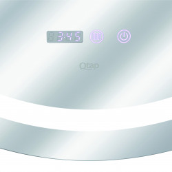 Дзеркало Qtap Mideya R800 з LED-підсвічуванням Touch, з антизапотіванням, з годинником, димером, рег. яскравості QT2078NCR8080W Дзеркало Qtap Mideya R800 з LED-підсвічуванням Touch, з антизапотіванням, з годинником, димером, рег. яскравості QT2078NCR8080W
